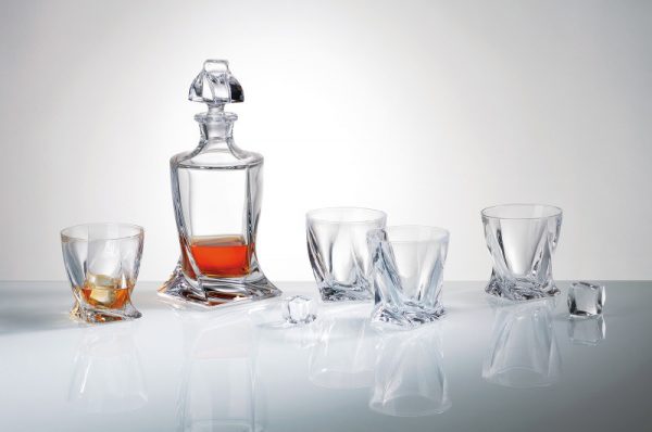 Crystalite Bohemia sada na whisky Quadro - 7 ks
