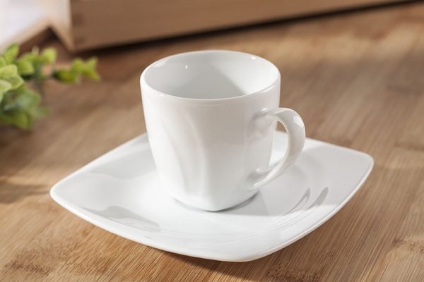 Lubiana šálek s podšálkem 90ml Celebration White